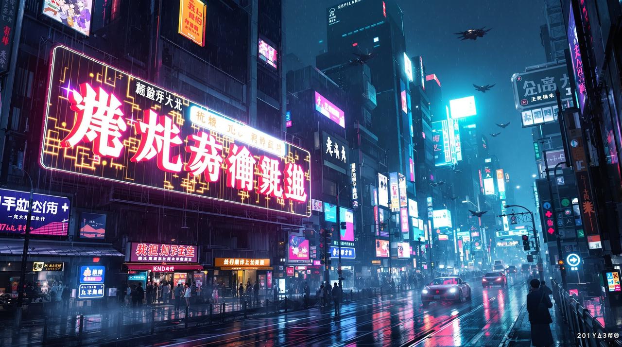 西瓜漫画 - 赛博都市 西瓜漫画赛博世界 - 数据洪流中的未来都市